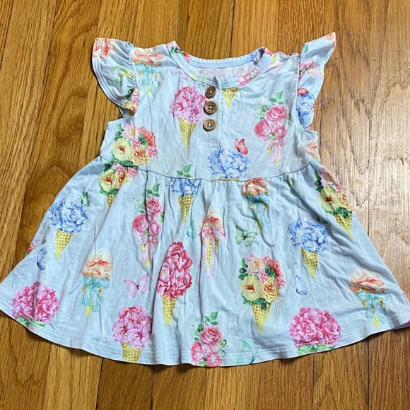 Posh Peanut Other - Posh Peanut Pastel Floral Ice Cream Tunic